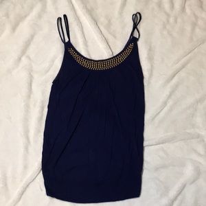 Navy studded tank